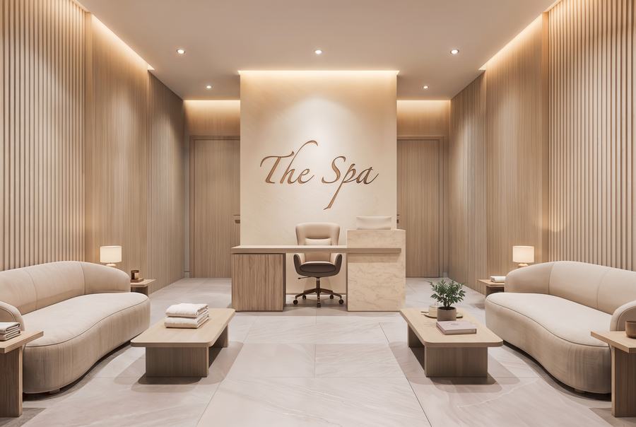 The Spa reception — The Monarch, Jaipur